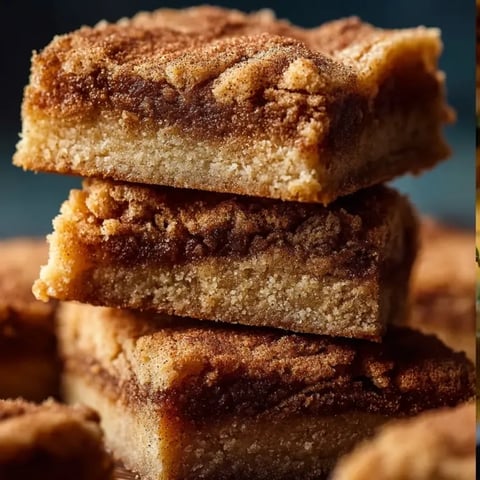 Ein Stapel Brownies mit Zimt.