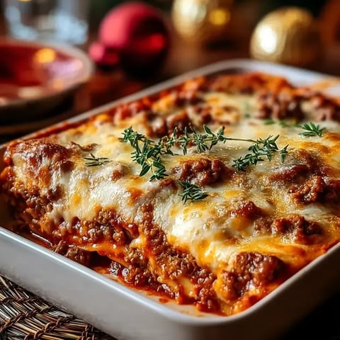 Ein weißer Teller mit einer Auflaufform darauf.