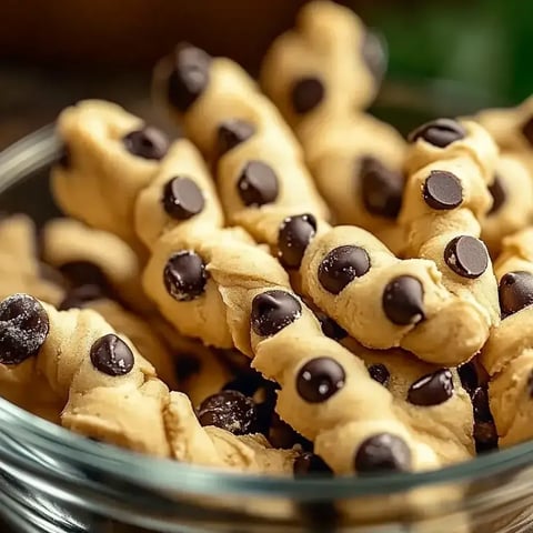 Eine Schale mit Schoko-Keksen.