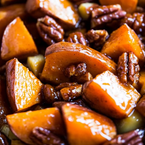 Nahaufnahme von Apfelscheiben.