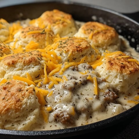 Herzhafter Biscuits Rösti Auflauf