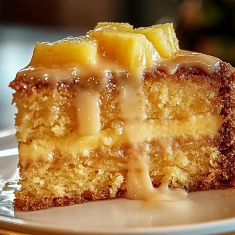 Ein Stück Kuchen mit Glasur.