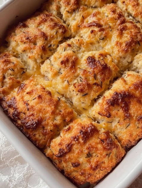 Ein Teller mit Keksen, Butter und Kräutern.