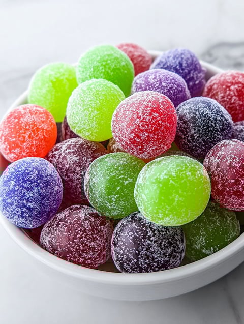 Eine Schale mit bunten Trauben.